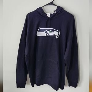 🏈 Seattle Seahawks NFL Hoodie Men’s XL – Navy, Embroidered Logo, NWT